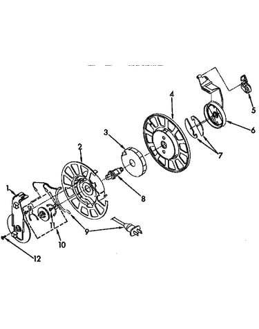 Power cord reel parts