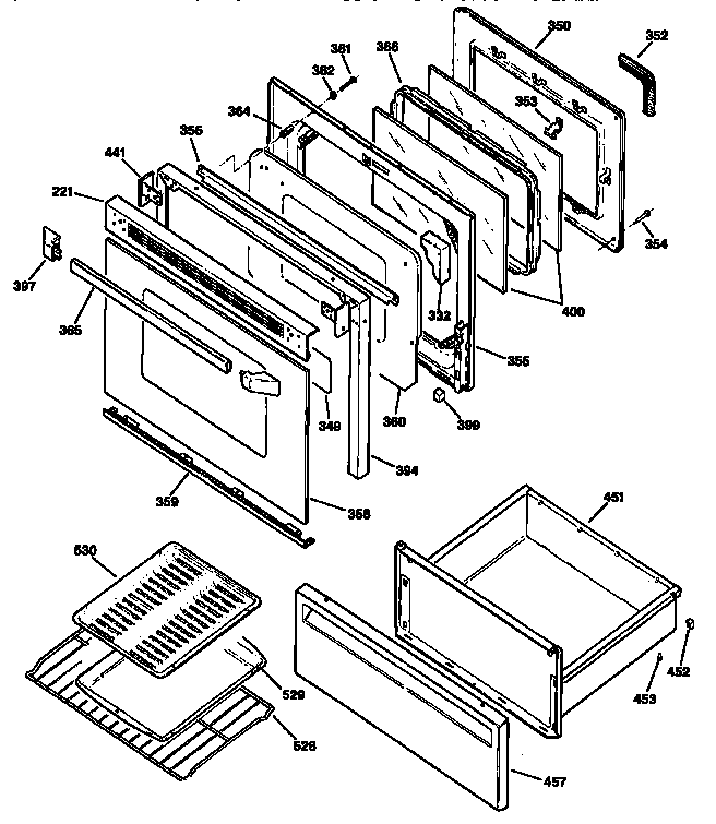 Door and drawer