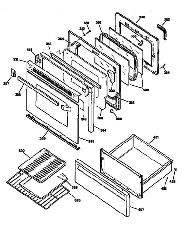 Door and drawer