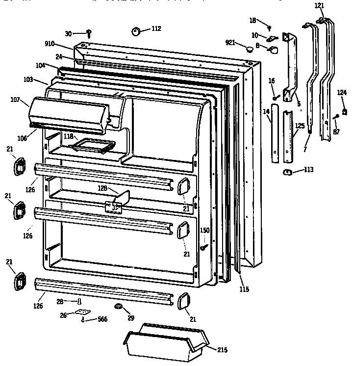 Fresh food door
