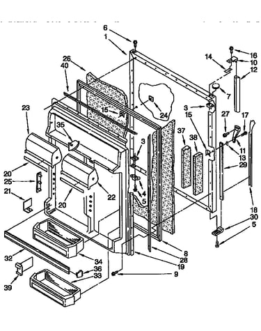 Refrigerator door parts