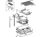 Kenmore 3639638712 shelf parts diagram