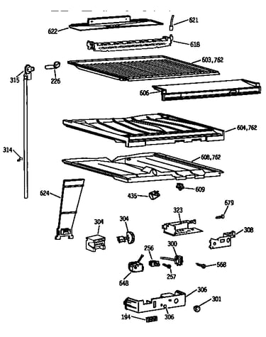 Compartment separator parts