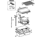 Kenmore 3639738512 shelf parts diagram