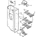 Kenmore 1069530282 freezer liner parts diagram