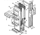 Kenmore 1069530282 refrigerator door parts diagram