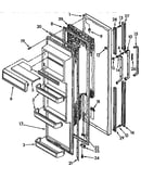 Refrigerator door parts