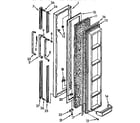 Kenmore 1069530282 freezer door parts diagram