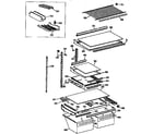 Kenmore 3639731515 shelves and accessories diagram
