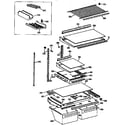 Kenmore 3639631585 shelves and accessories diagram