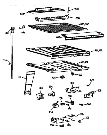 Comparment separator/divider block