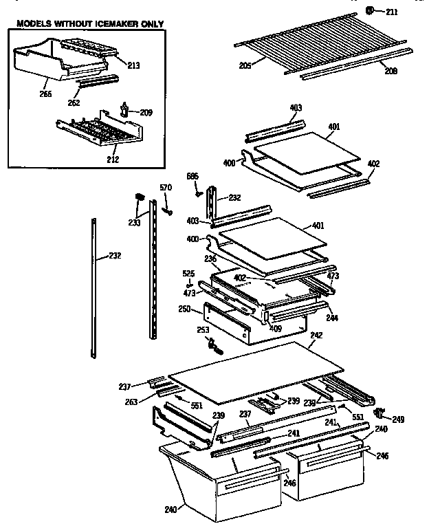 Shelf parts