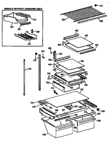 Shelf parts