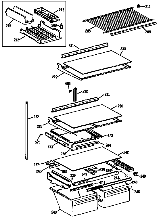 Shelf parts