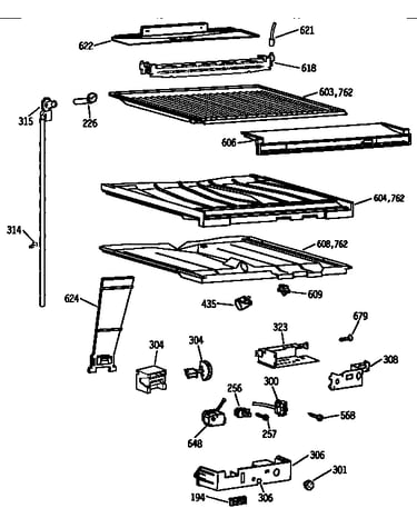Compartment separator parts