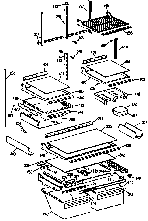 Shelf parts
