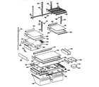 GE TBX22PCSNLAA shelf parts diagram