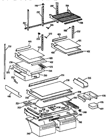 Shelf parts