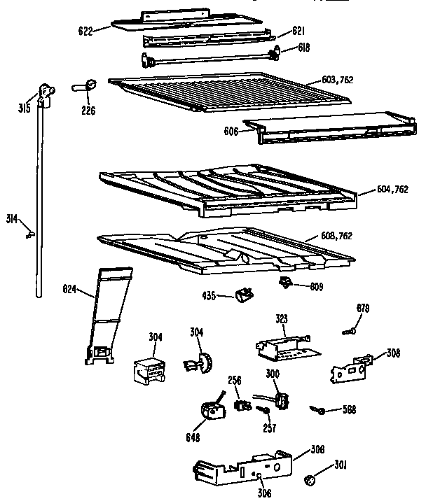 COMPARTMENT SEPARATOR  PARTS