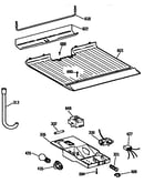 Freezer floor & control parts