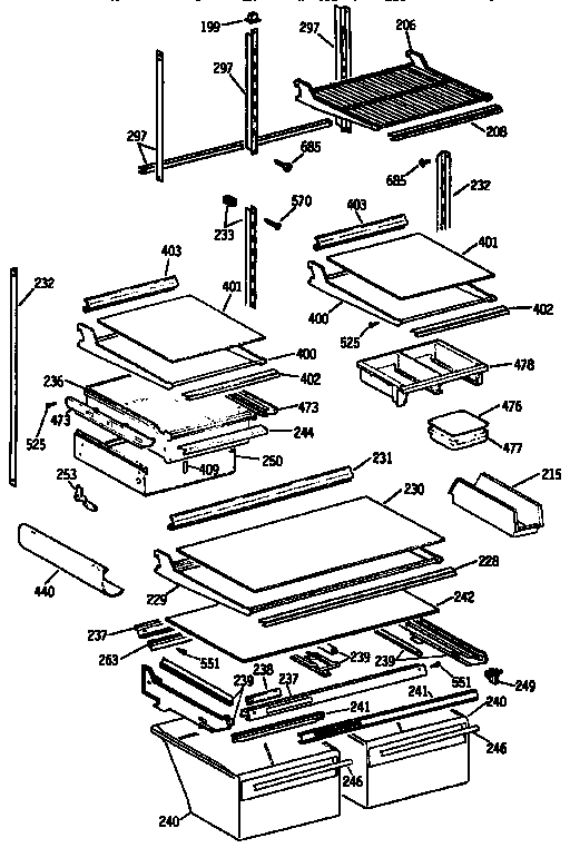 Shelf parts