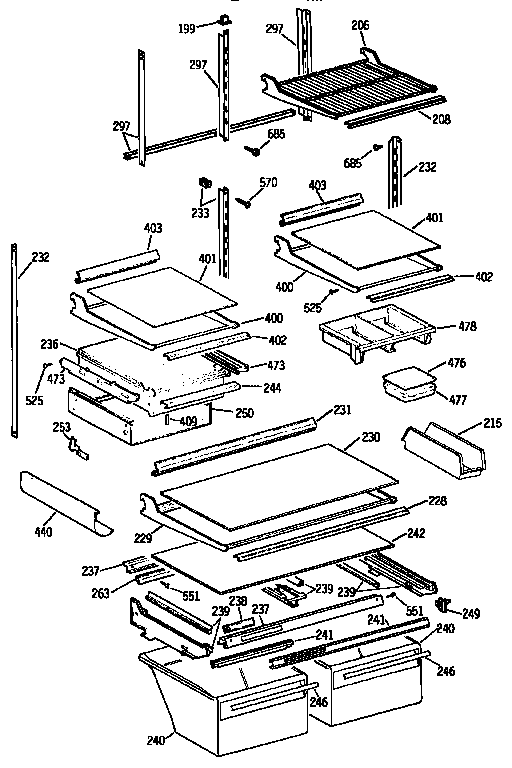 Shelf parts