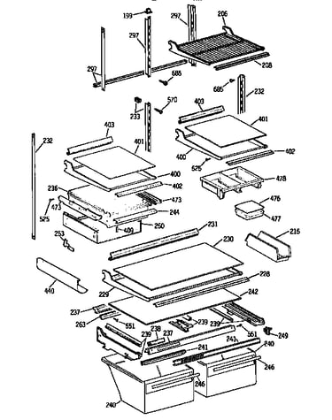 Shelf parts
