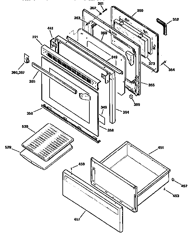 Door and drawer