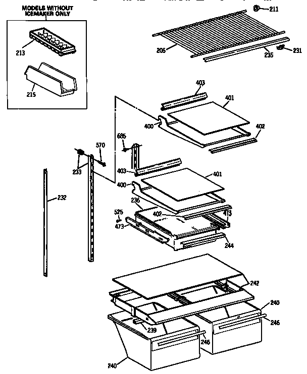 Shelf parts