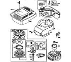 Briggs & Stratton 128802-0519-21 rewind starter and magneto diagram