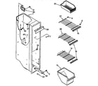 Kenmore 1069532410 freezer liner parts diagram
