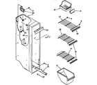 Kenmore 1069530412 freezer liner parts diagram