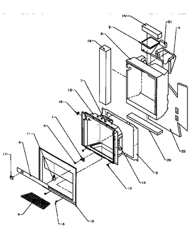 Dispenser front