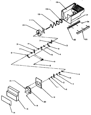 Ice bucket/auger