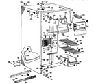 GE TFX20JASAAD freezer section diagram