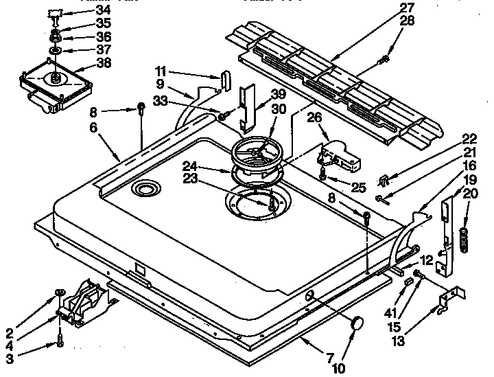 Door and latch parts