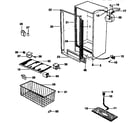 Kenmore 2539235410 cabinet parts diagram
