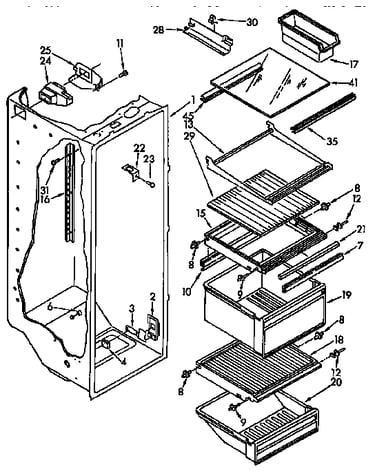 Refrigerator liner parts