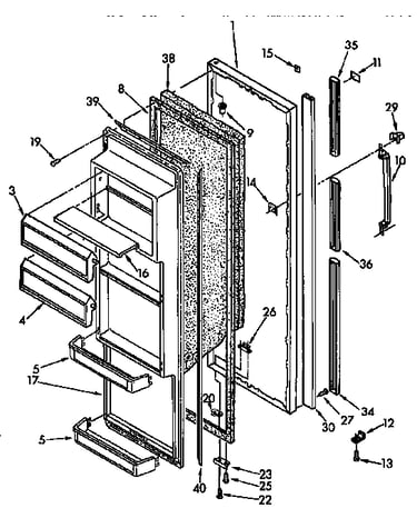 Refrigerator door parts
