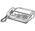 Panasonic KX-F160 telephone answering system diagram