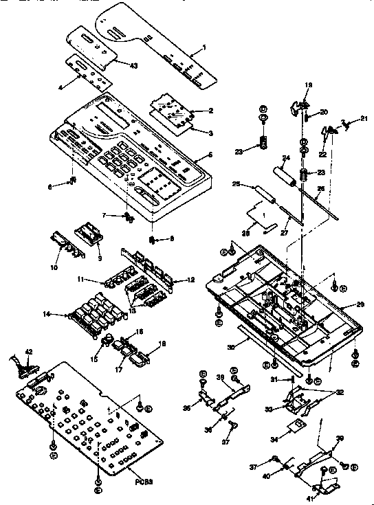 Operation panel section