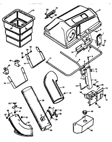 Repair parts grass bagger