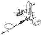 Dremel 732 heavy-duty flexshaft tool diagram