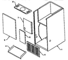 Janitrol GDE100-5 gd, gdi, & gde casing diagram