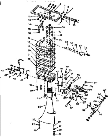 Column & muffler assembly