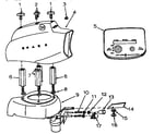 Craftsman 21759900 shroud & controls assembly diagram