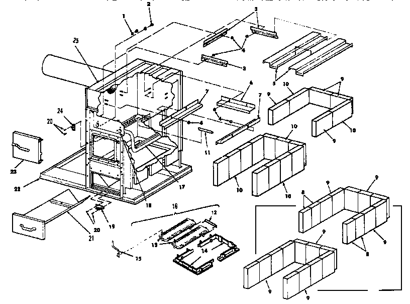 Fire box & heat exchanger assembly
