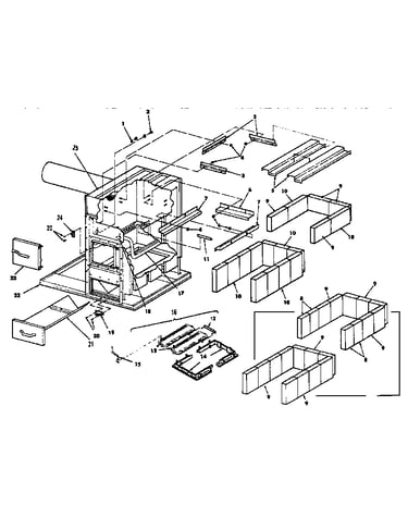 Fire box & heat exchanger assembly