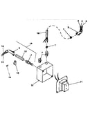 Wire junction box assembly with transformer