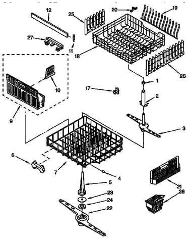Dishrack parts